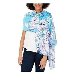 INC Floral Fringe Pashmina Neck Wrap Scarf OS